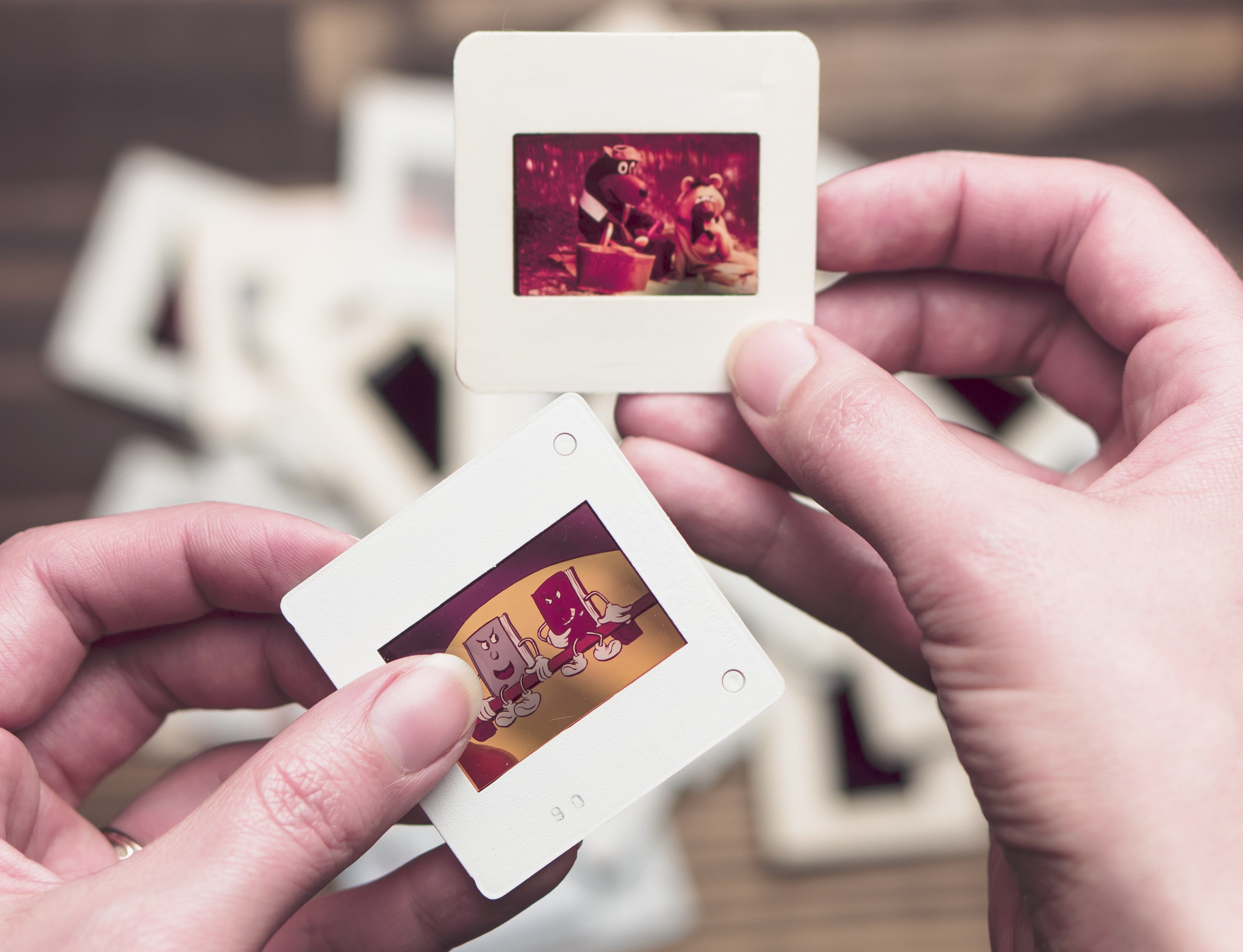 convert digital photo to cinescope slide format