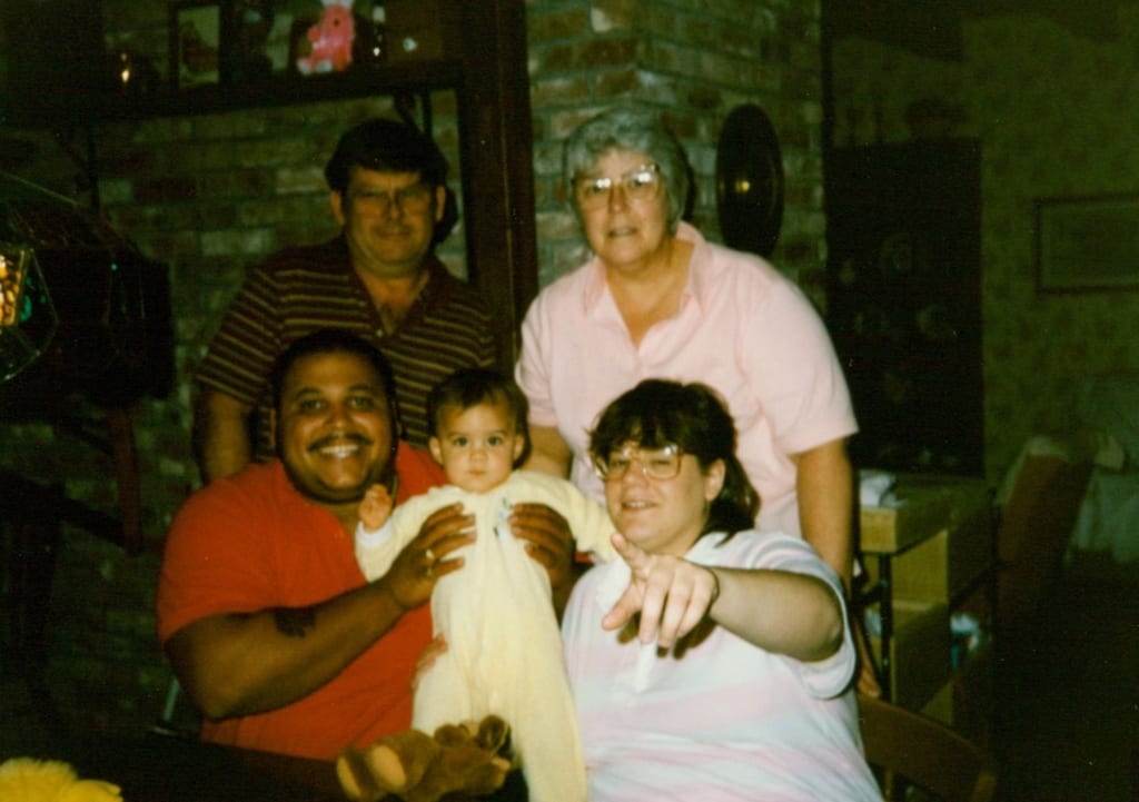 A girl, her dad and her grandpa