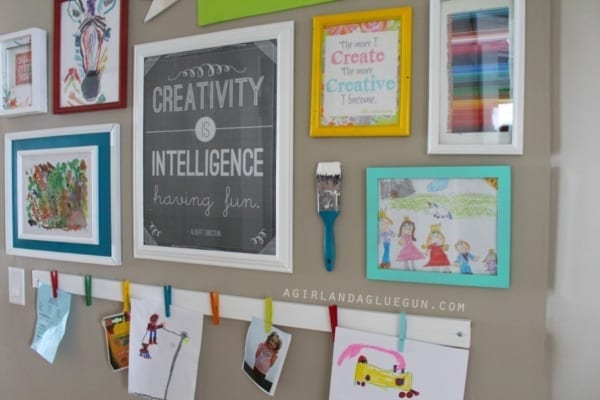 12 Ways to Display, Share & Organize Childrens Artwork