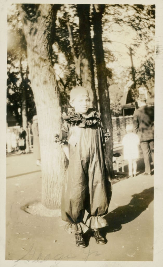 One of our oldest halloween photos, we love the clown suit!