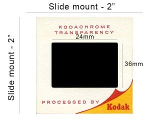 35mm photo film format dimensions