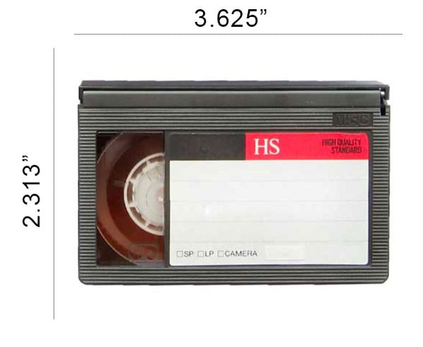 dimensions of vhs-c tape to convert vhs-c to dvd