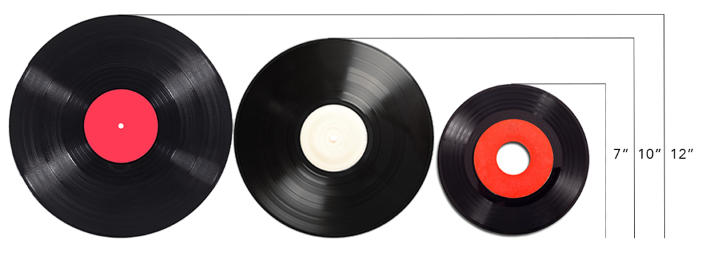 vinyl record sizes
