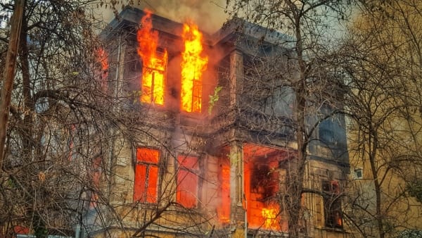 building fire - dangers of nitrate film