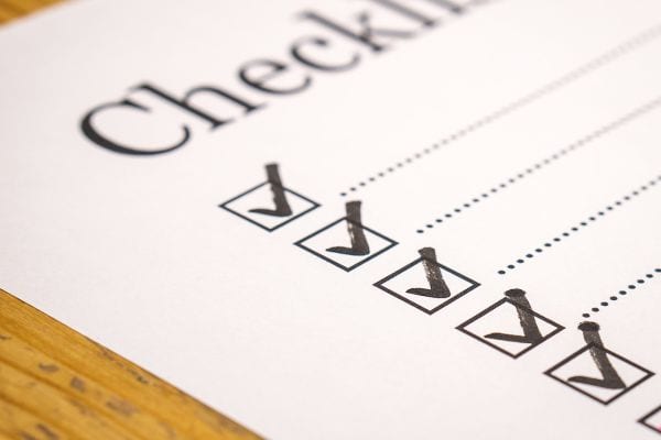 checklist for document scanning