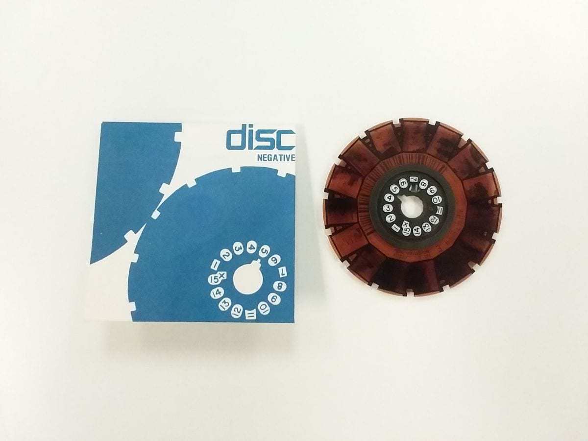 disc film envelope and disc negative