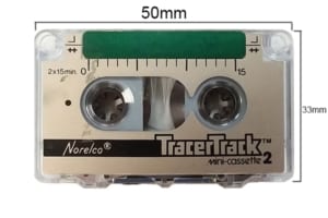 mini cassette tape with dimenions