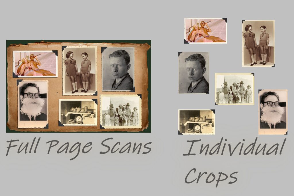 Full Page Scans vs Individual Crops
