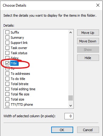 viewing captions in windows