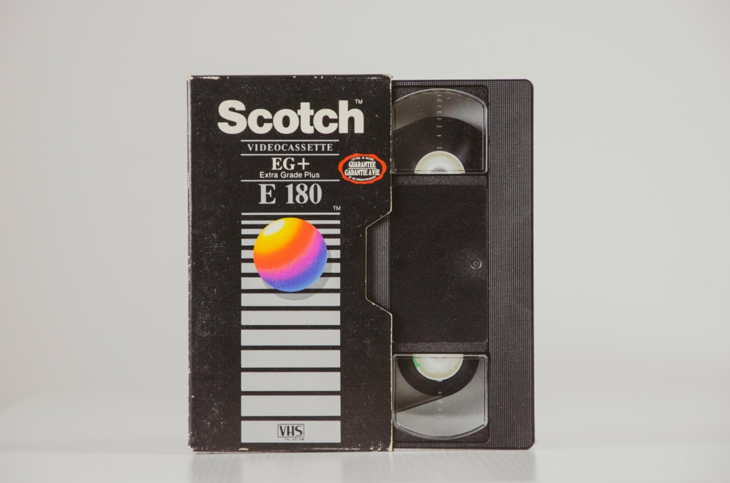 vhs tape with a case