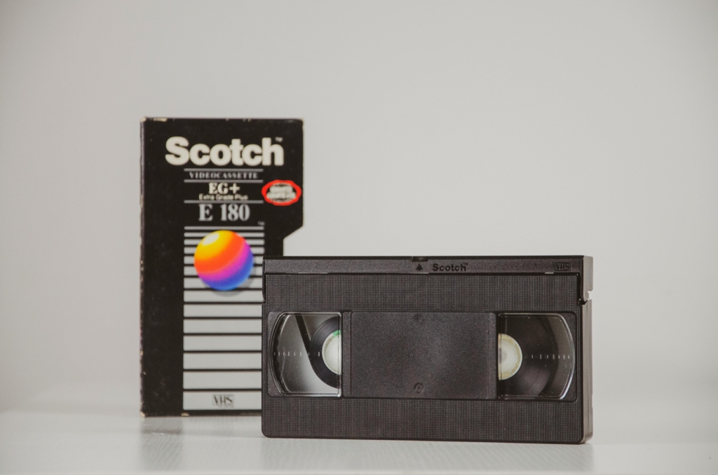 a vhs tape with a case