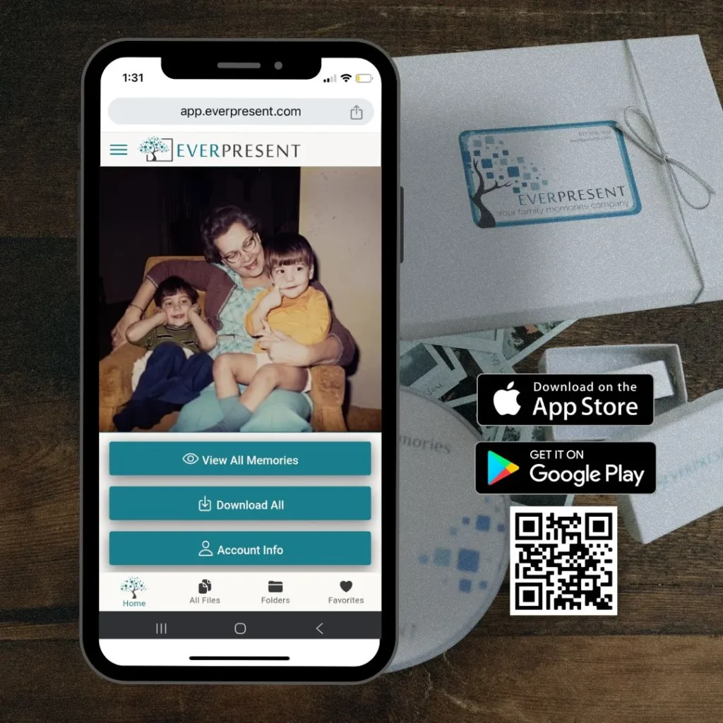 EverPresent App QR code for downloading